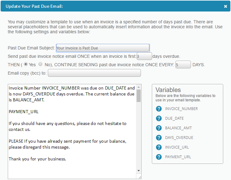 past due invoice email